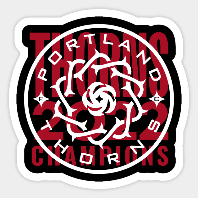 Thorns Champions 04 Sticker by Very Simple Graph